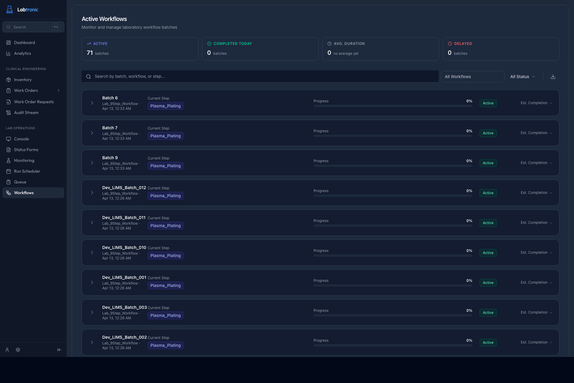 Workflow graph editor with branching lab protocol steps
